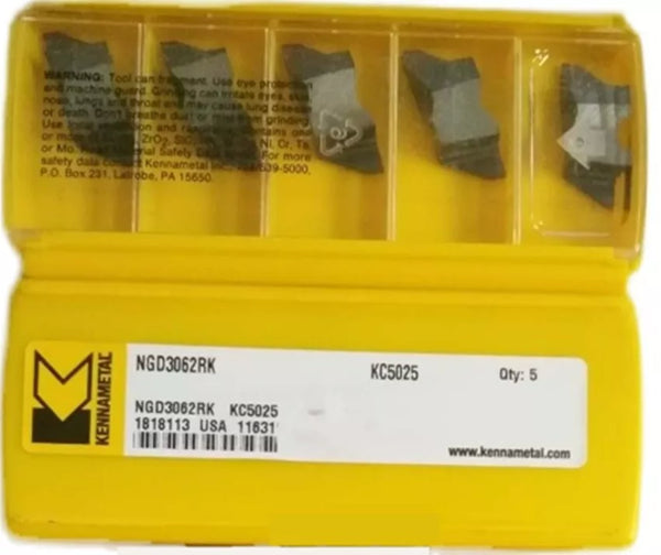 Kennametal NGD3062RK KC5025 Grooving And Cut-Off Carbide inserts 10Pcs New