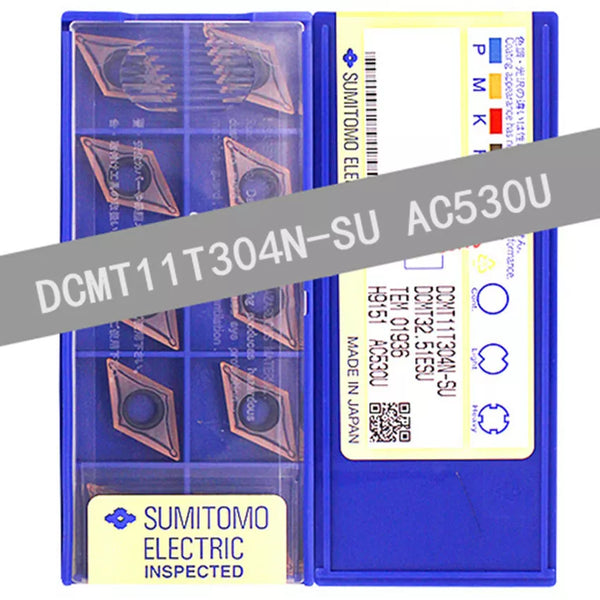 SUMITOMO DCMT11T304N-SU AC530U DCMT32.51ESU AC530U CNC carbide inserts 10pcs